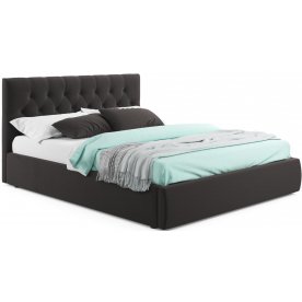 Двуспальная кровать Verona 180х200 велюр шоколад