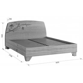 Двуспальная кровать Виктория-1