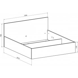 Двуспальная кровать Виктория ВИ-43