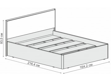 Двуспальная кровать Кэт-6 ЛДСП 001-М1
