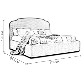 Двуспальная кровать Rimini