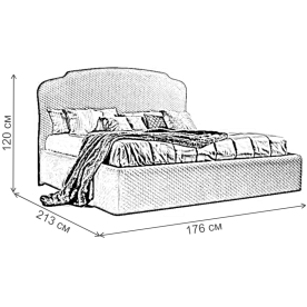 Двуспальная кровать Rimini