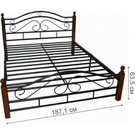 Двуспальная кровать АТ-803 180x200