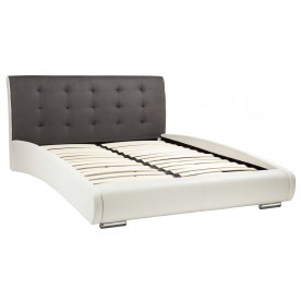 Кровать Zarina 160х200 серо-белая