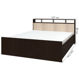 "Саломея" кровать 1,6м LIGHT венге/лоредо