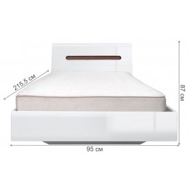 Односпальная кровать Ацтека LOZ с основанием