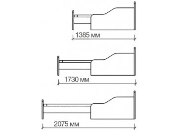 Односпальная кровать КТД ШБЕ