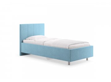 Односпальная кровать Prato голубой рогожка