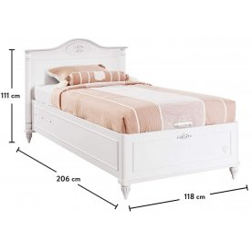 Односпальная кровать Romantic