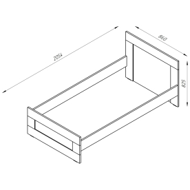Односпальная кровать Сириус