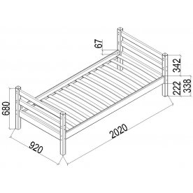 Односпальная кровать Соня