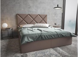 Кровать полутораспальная Афродита-6 140 х 200 см с ПМ эко кожа dimrose