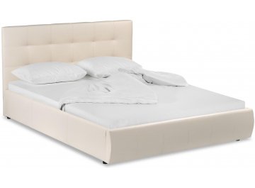 Полутораспальная кровать Афродита-2 молочный велюр bingo bone