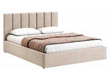 Полутораспальная кровать Афродита-3 велюр bingo beige