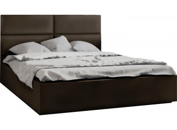 Полутораспальная кровать Афродита-4 светло-серый велюр velutto 52