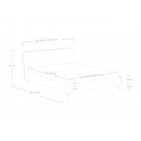 Полутораспальная кровать Boston