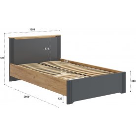 Полутораспальная кровать Эмилия ЭЛ-28