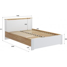 Полутораспальная кровать Эмилия ЭЛ-29