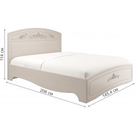 Полутораспальная кровать Флора с настилом