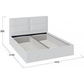 Полутораспальная кровать Глосс ТД-319.01.05 Тип 1