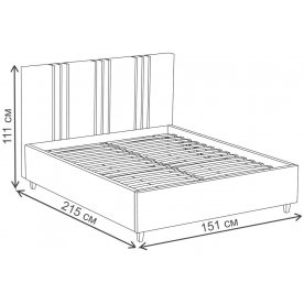 Полутораспальная кровать Лиана