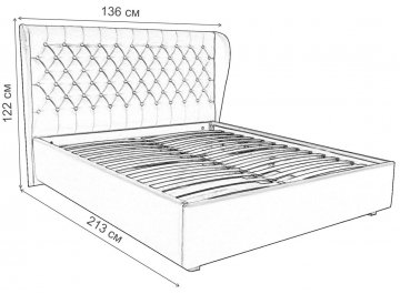 Полутораспальная кровать Мишель