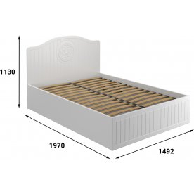 Полутораспальная кровать Монблан МБ-605К