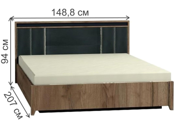 Полутораспальная кровать Nature 308