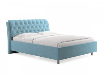 Полутораспальная кровать Olivia голубой рогожка