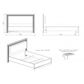 Полутораспальная кровать Сиенна