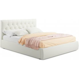 Полутораспальная кровать Verona 140х200 бежевый велюр
