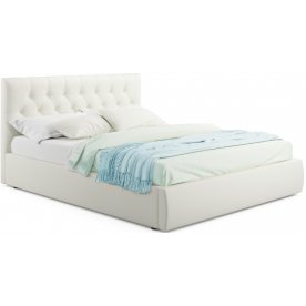 Полутораспальная кровать Verona 140х200 с ПМ бежевый велюр