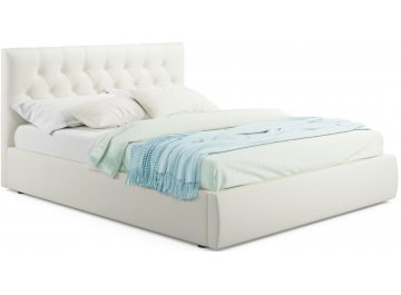 Полутораспальная кровать Verona 140х200 с ПМ бежевый велюр