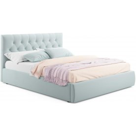 Полутораспальная кровать Verona 140х200 с ПМ велюр мята пастель