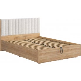 Полутораспальная кровать Юлия 140 х 200 см дуб сонома / белый