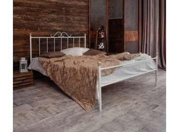 Двуспальная кровать Оливия с одной спинкой и матрасом