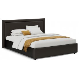 Полутороспальная кровать Паола 1201 140х200 см с основанием коричневый с матрасом