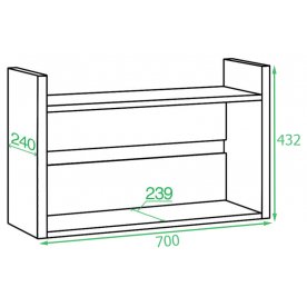 Полка навесная