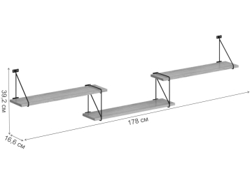 Полка Skyland Coffee SH4-Rod/Bar