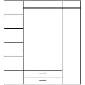 Шкаф четырехдверный Tiffany 4D2S