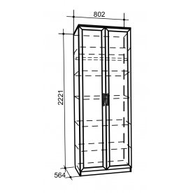 Шкаф двустворчатый Бриена 