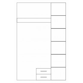 Шкаф трехдверный Olivia 3D2S без зеркала