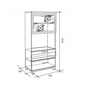 Стенка Мио (Шкаф малый)