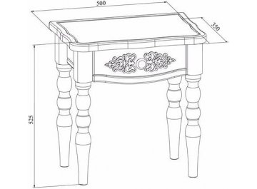 Прикроватная тумба Ассоль плюс АС-39