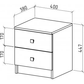 Прикроватная тумба Бостон-1