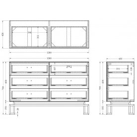 Прикроватная тумба KFG085-NI