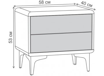 Прикроватная тумба Мальта 13.286