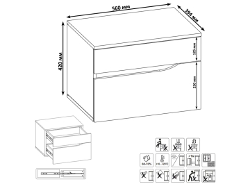Прикроватная тумба Муссон