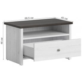 Прикроватная тумба Порто KOM1S 70