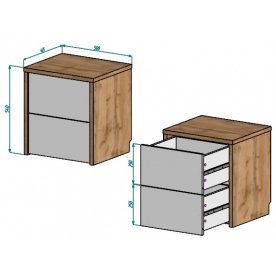Тумба прикроватная Аризона 2711.М1